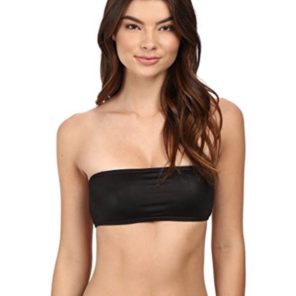 Billabong strapless black bikini top